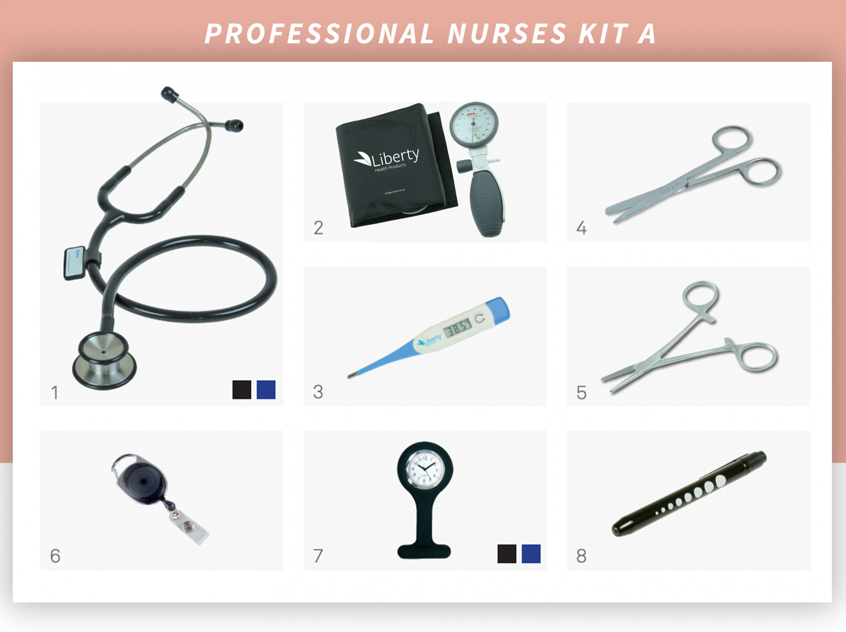 Professional Nurses Kit A Navy Blue image 0