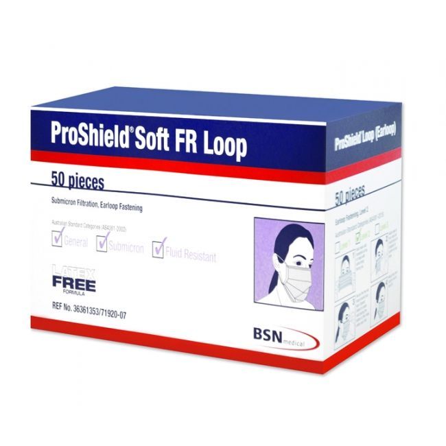 BSN ProShield Soft FR Face Mask 3ply with Earloops Level 2 image 1