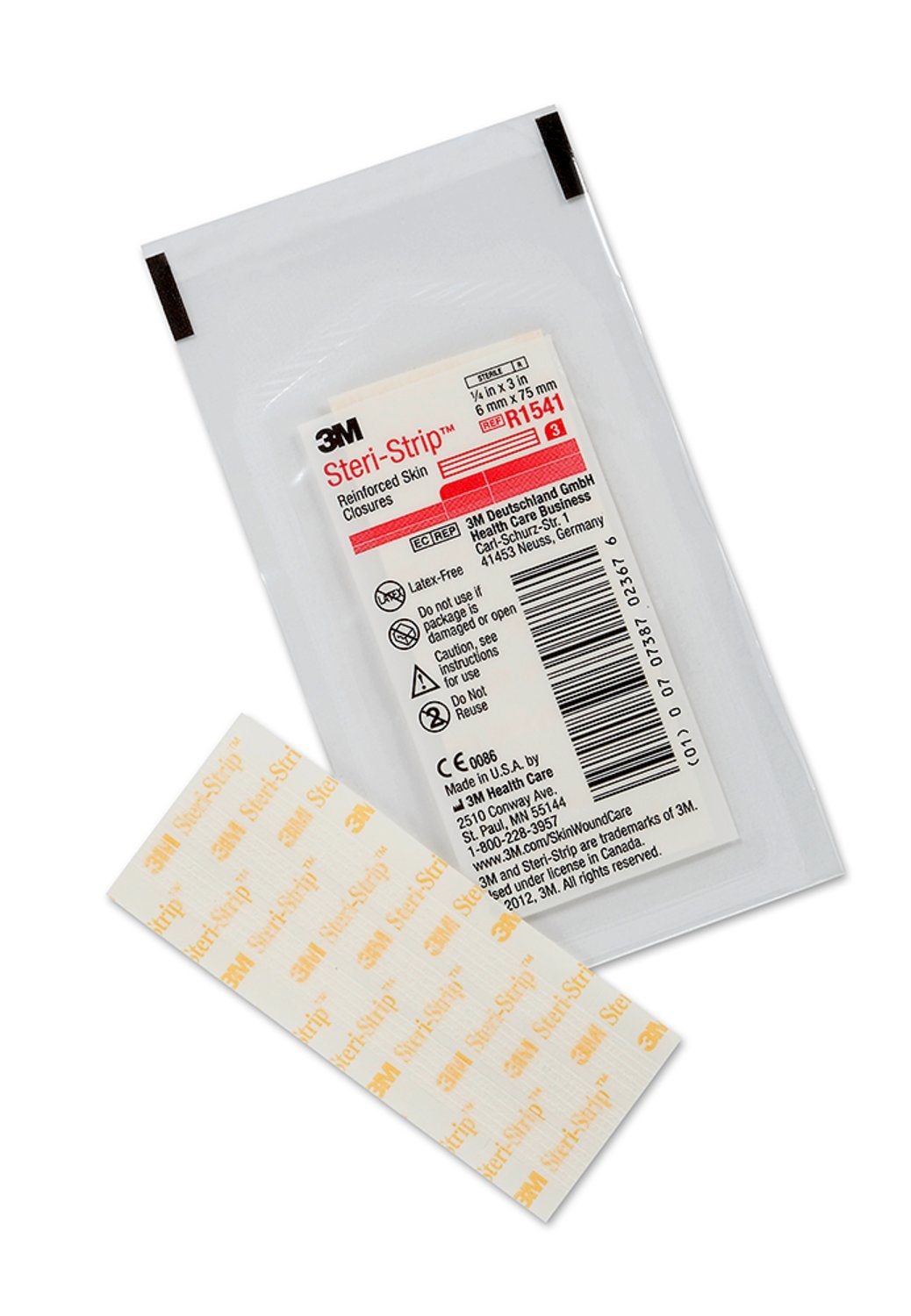 3M Steri-Strip Reinforced Adhesive Skin Closures 75 x 6mm - EACHES image 0