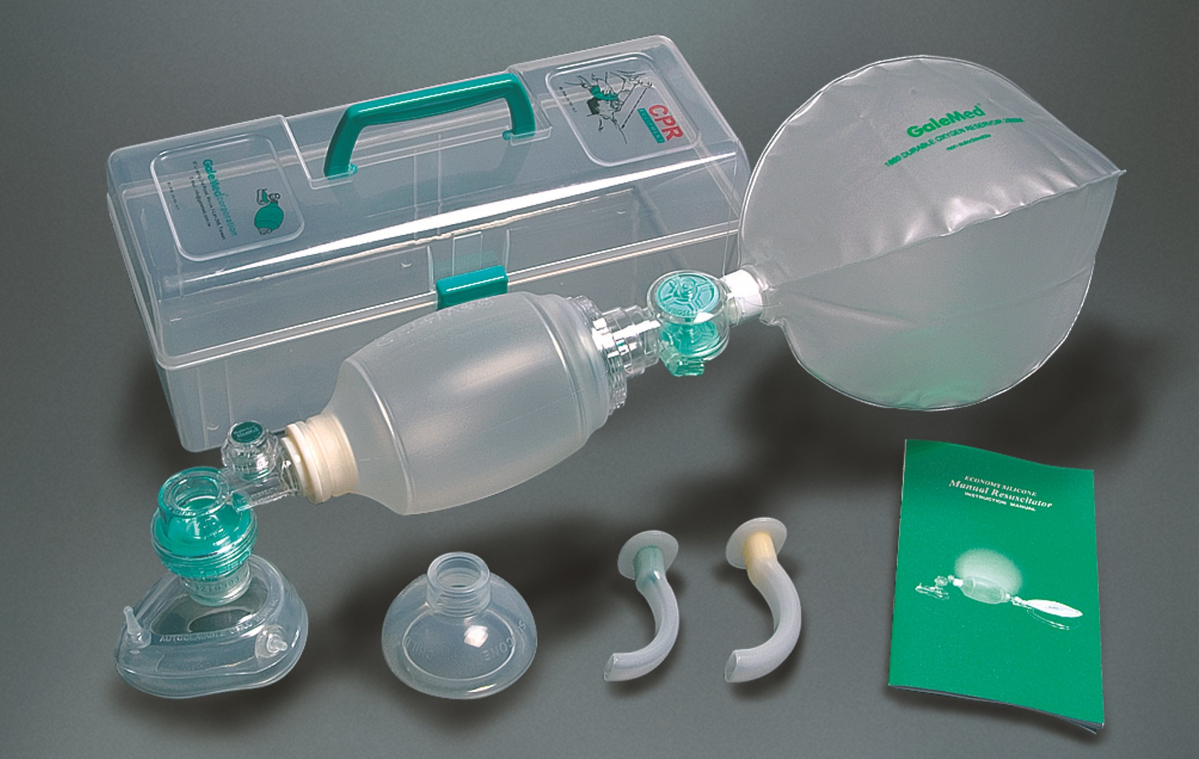 Galemed Rescu-2 Economy Silicone Resuscition Set 2 Masks 2 Airways with Case Child image 0