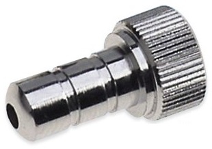 Riester Tube Connector Part I Short Female Chrome plated image 0