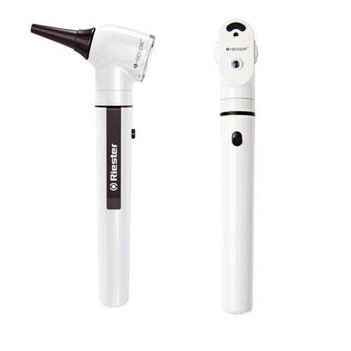 Riester e-scope LED Otoscope and Ophthalmoscope 3.7V  in Case - White image 0
