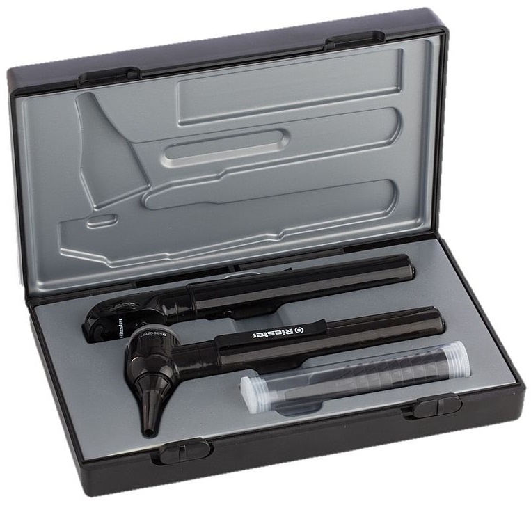 Riester e-scope LED Otoscope and Ophthalmoscope 3.7V  in Case - Black image 1