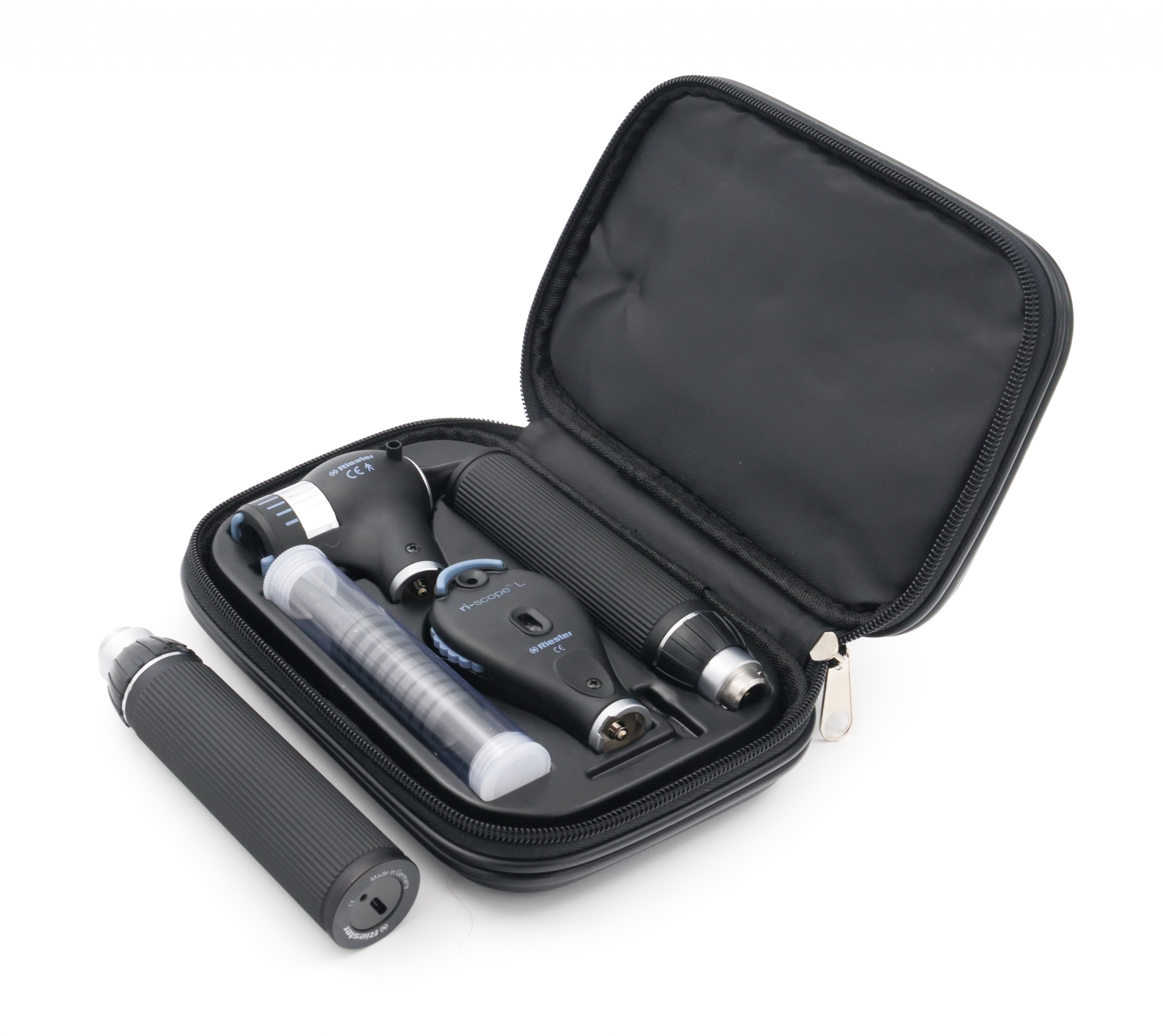Riester EliteVue Otoscope and L2 Ophthalmoscope LED 3.5V with 2 Li-ion Handles image 0