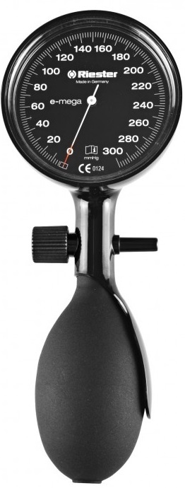 Riester Sphygmomanometer E-mega 1-Tube LF Black image 0