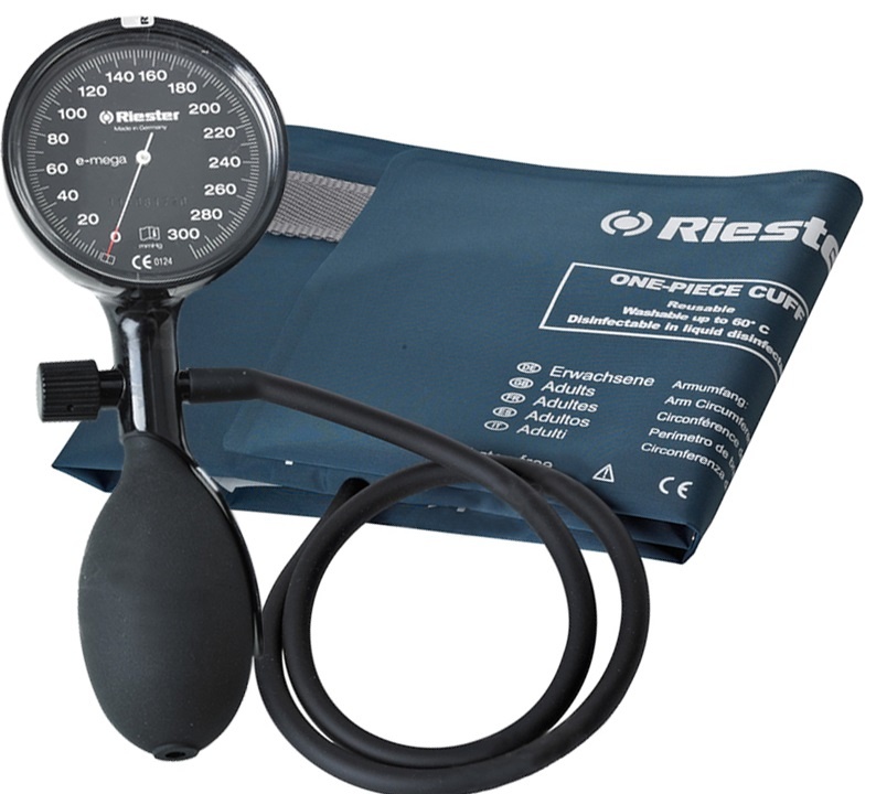 Riester Sphygmomanometer E-mega 1-Tube LF Black image 1