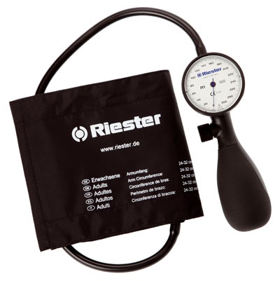Riester Sphygmomanometer R1 Shock-Proof White LF 1-tube with 3 cuffs image 1