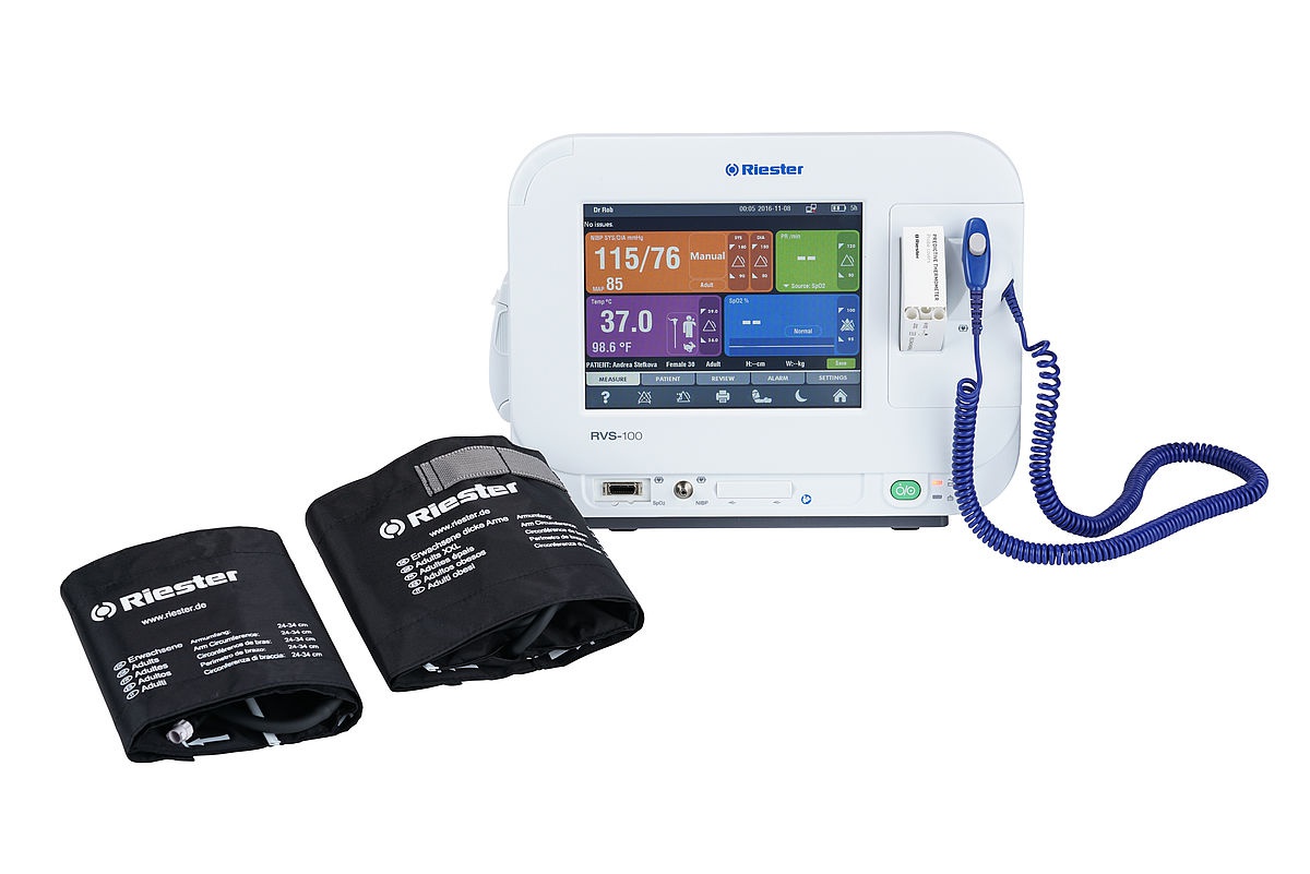Riester Vital Signs Monitor RVS-100 with NIBP, SPO2 and Temperature image 1