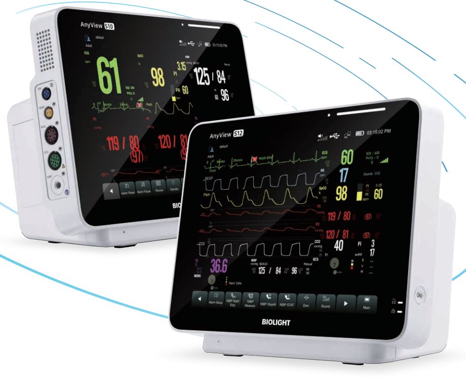 Biolight S10 Paitent  Monitor with ECG, HR, RESP, NIBP, SPO2 and Temperature image 1