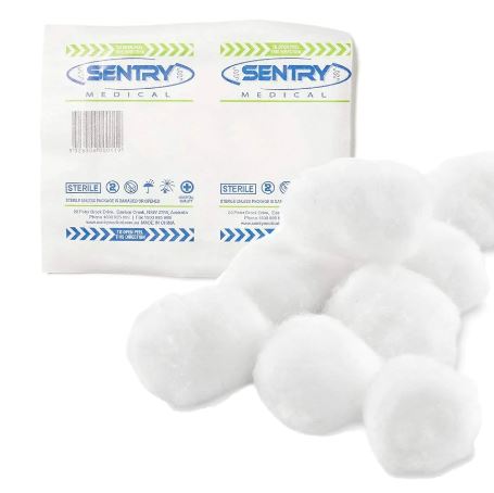 Sentry Cotton Wool Balls Sterile 5s image 0