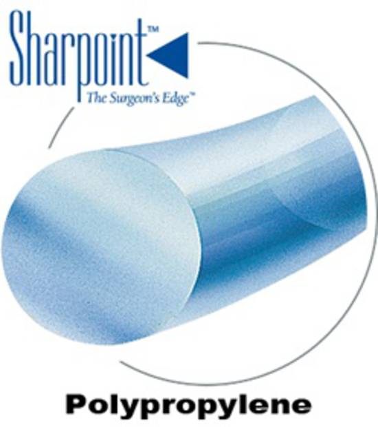 Sharpoint Plus Suture Polypropylene 3/8 Circle PCC 6/0 13mm 45cm image 2