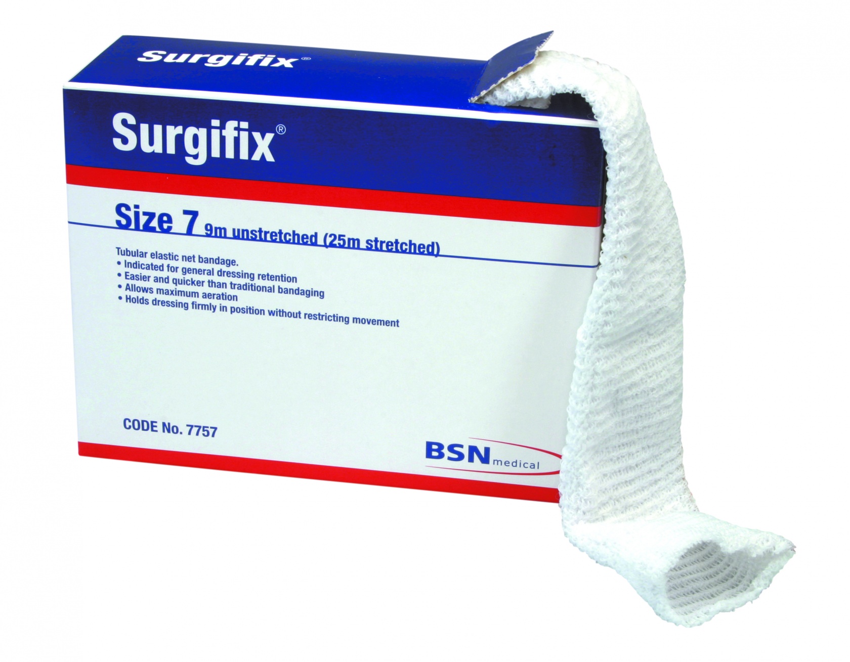 Surgifix Elastic Tubular Net Size 6 - 56mm x 9m Orange image 0