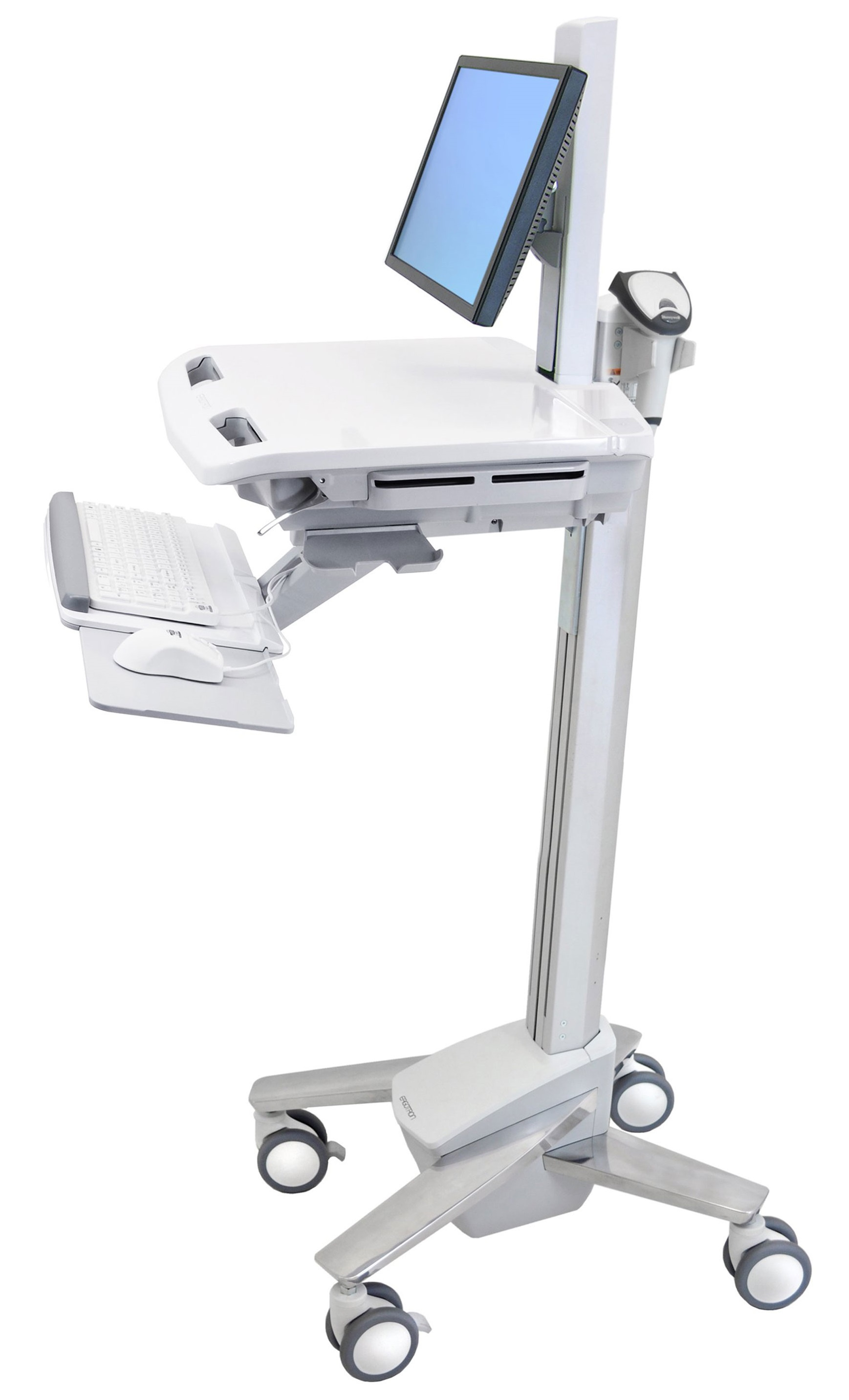 Ergotron Styleview Electronic Medical Records Non-Powered Cart with LCD Pivot image 0