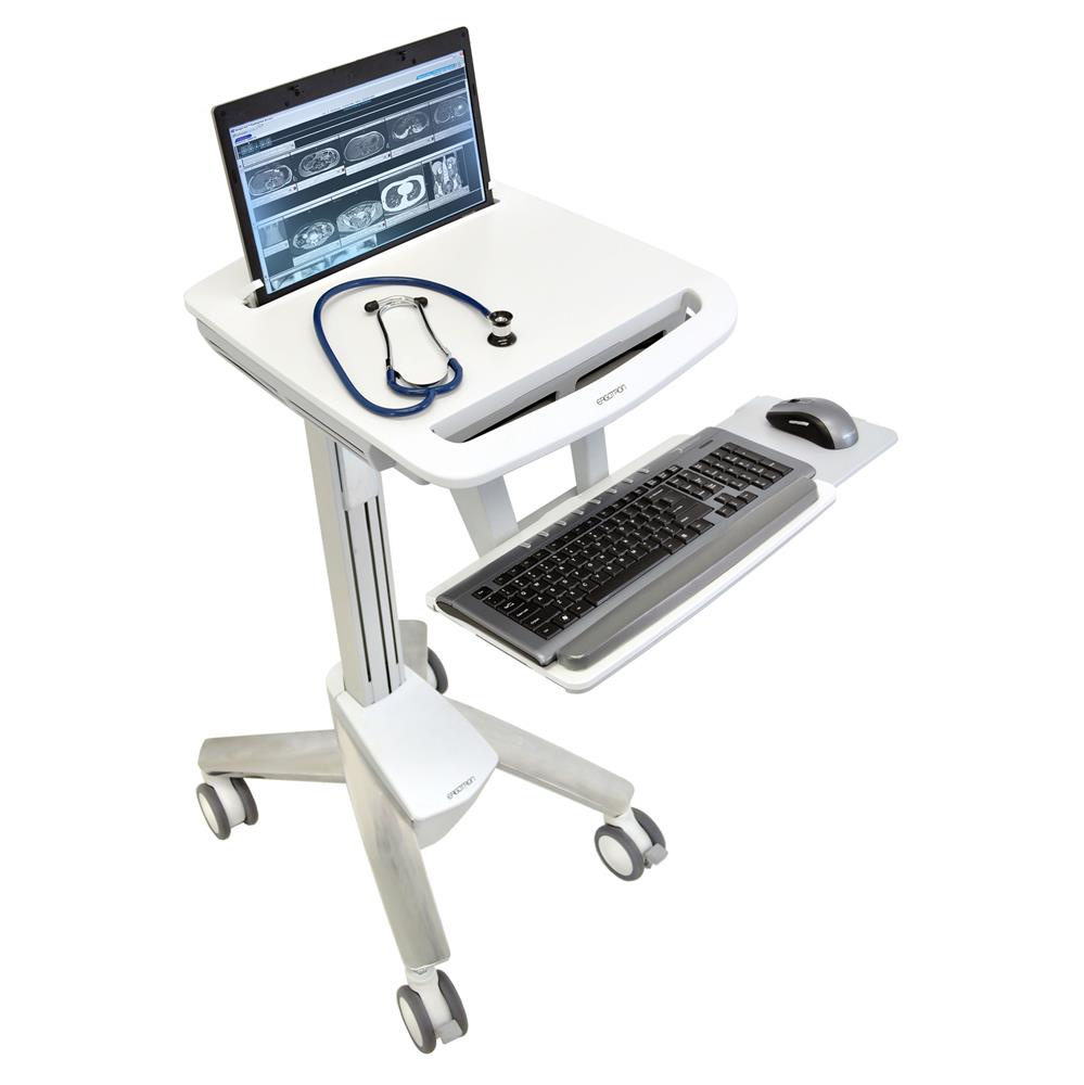Ergotron Styleview Electronic Medical Records Non-Powered Cart with Laptop Mount image 1
