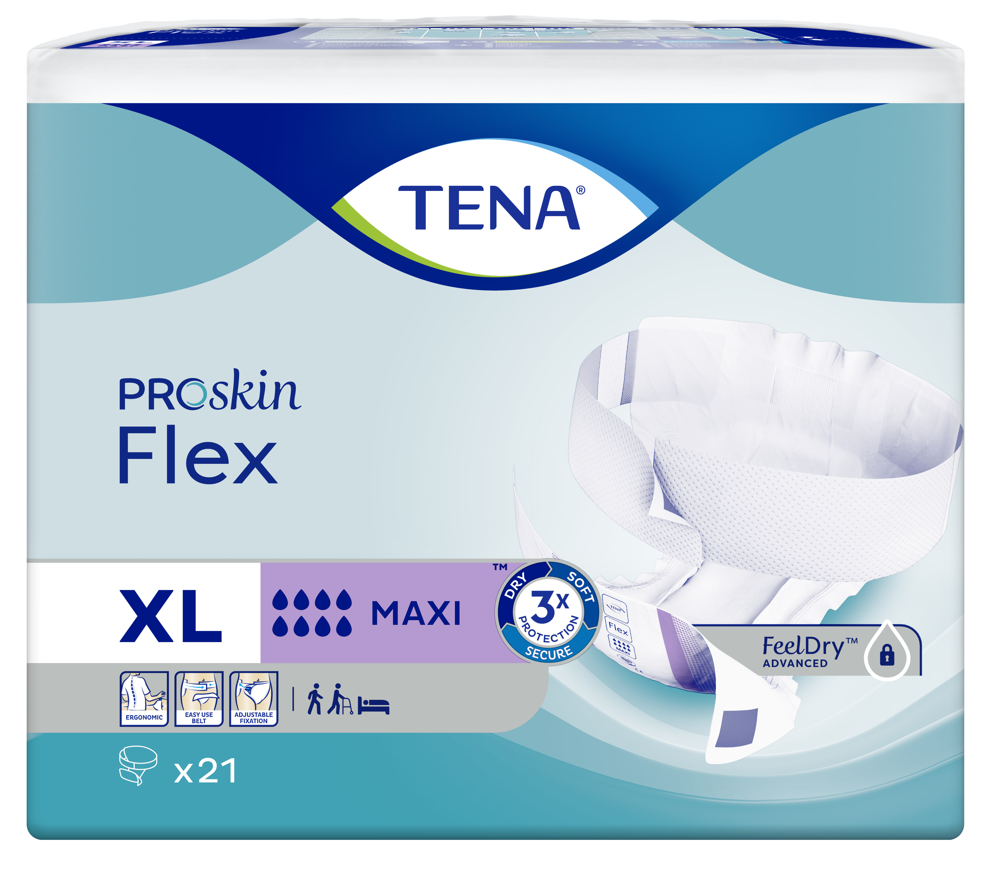 TENA PROskin Flex Maxi Extra Large 21s image 0