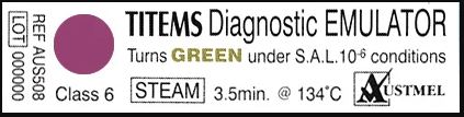 TITEMS Diagnostic EMULATOR Steam Chemical Indicator Class 6 image 0