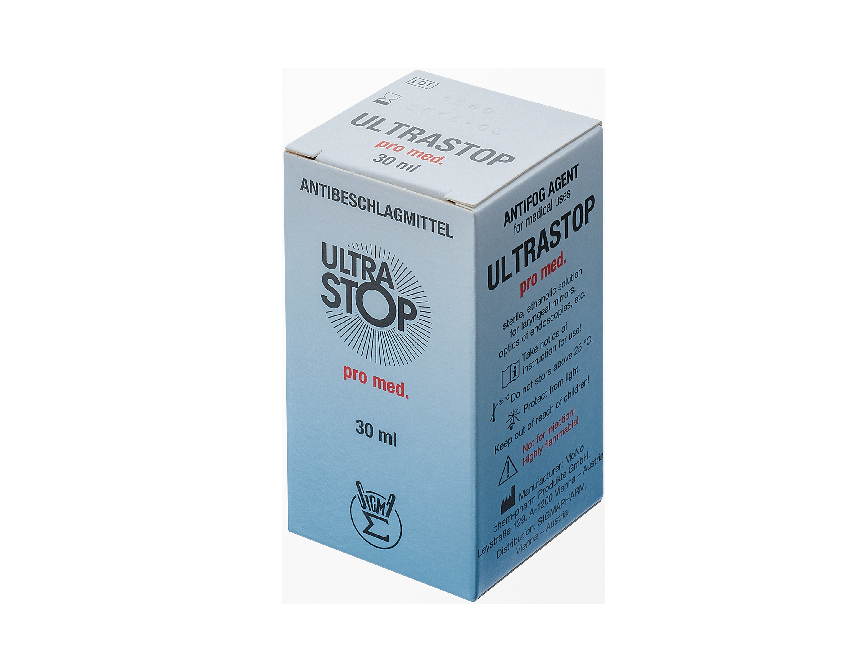 Ultrastop Antifog Solution 30ml Sterile Pierce Bottle image 1