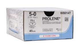 Ethicon Prolene Suture 3/8 Circle PPRC 4/0 PS-2 19mm 45cm image 1