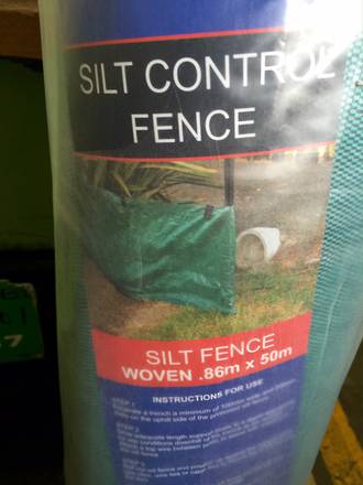 Silt Control Fence .86m x 50m