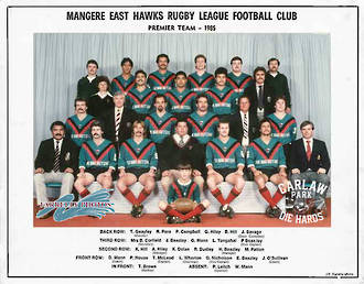 Mangere East Hawks Rugby League Premier Team 1985
