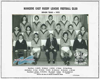 Mangere East Rugby League Senior Team 1972