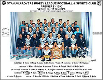 Otahuhu Rovers Rugby League Premiers 1990