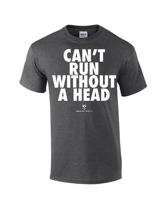 Carlaw Park "Can't Run Without A Head" Charcoal Tee