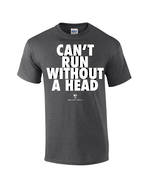 Carlaw Park "Can't Run Without A Head" Dark Heather Tee
