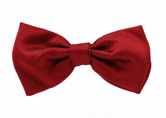 Red Jacquard Pre-tied Bow