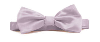 Lilac Italian Satin Pre-tied bow
