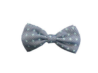 Blue circle Pre-tied Bow
