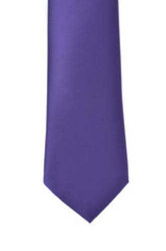 Purple Satin Tie