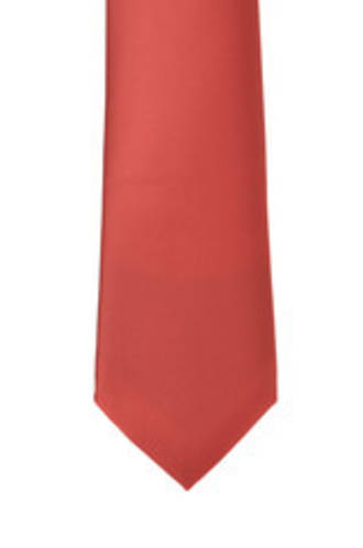 Bright Red Satin Tie
