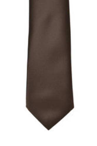 Chocolate Satin Tie