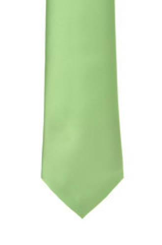  Apple Green Satin Tie