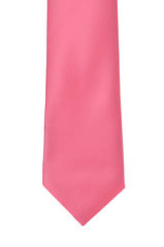 Bright Pink Satin Tie