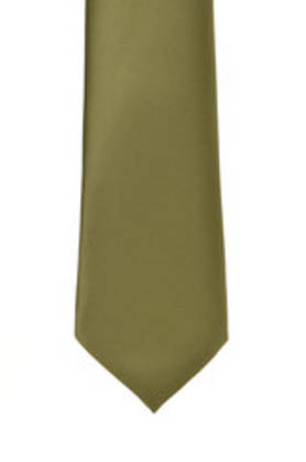 Olive Satin Tie
