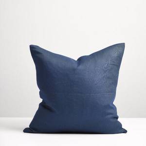 Navy Linen Cushion