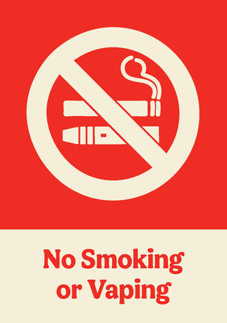 No Smoking Sign - Inside