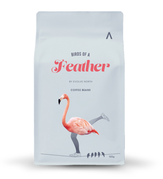 Birds Of A Feather Whole Roast Coffee - 500gm Retail Bag