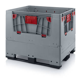 900 Litre Collapsible Pallet Bin  Solid with Access Doors