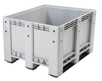 600 Litre Solid Pallet Bin with Skids