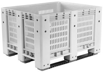600 Litre Vented Pallet Bin with Skids