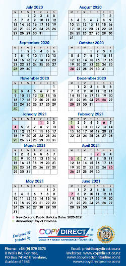 DL Calendar with Magnet