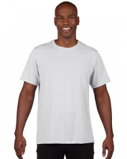 White Performance Adult T image 0