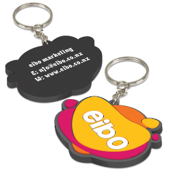 PVC Key Ring Small - One Side Moulded image 0
