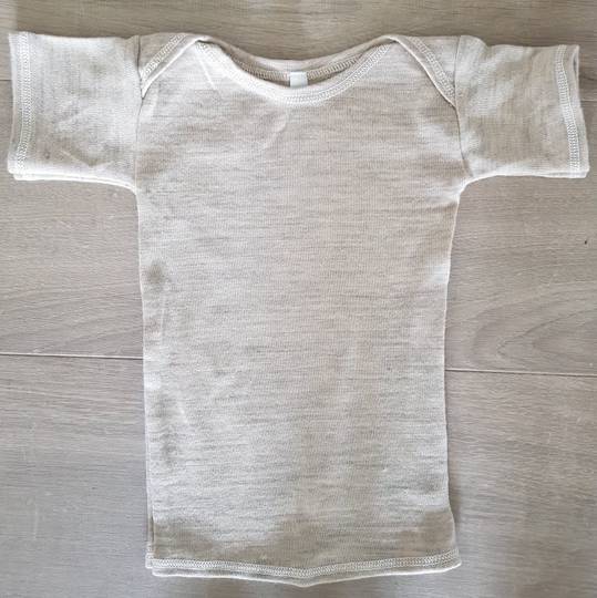 Merino Singlets with Short Sleeves - sizes 1 and 3 years