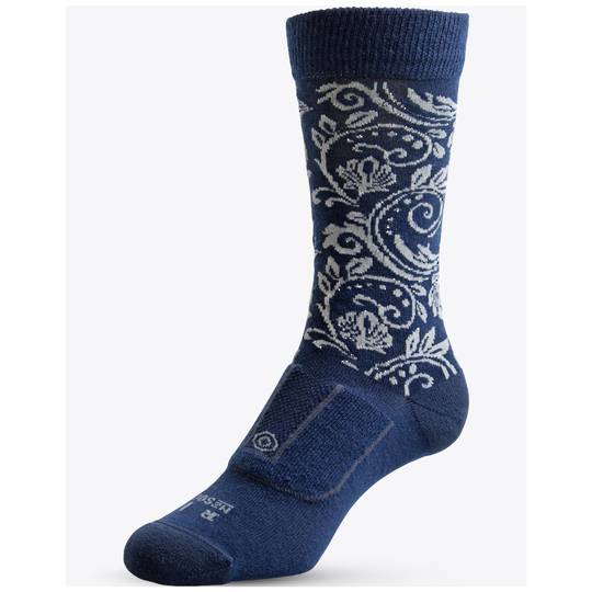 Women's Merino Brocade Health Socks - one size fits most