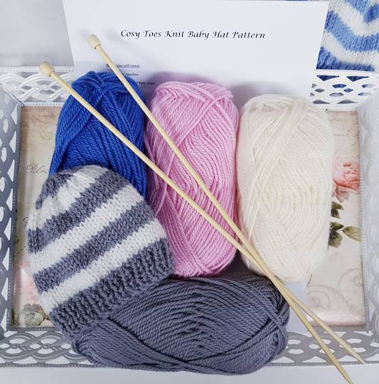 Knit a Wool Baby Hat Kit