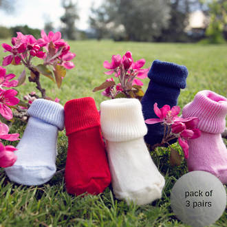 Merino Baby Sock - Turn Over Top